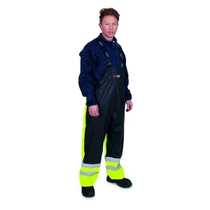 Handi Regnbukse gul/sort synlighet